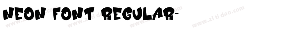 Neon Font Regular字体转换